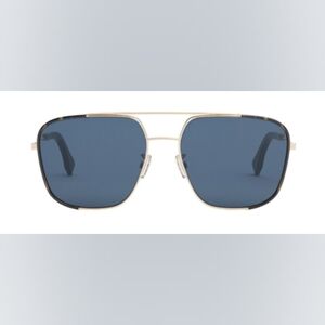 Fendi Black Sunglasses with Gold Accents